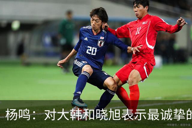 杨鸣：对大韩和晓旭表示最诚挚的感谢和尊重